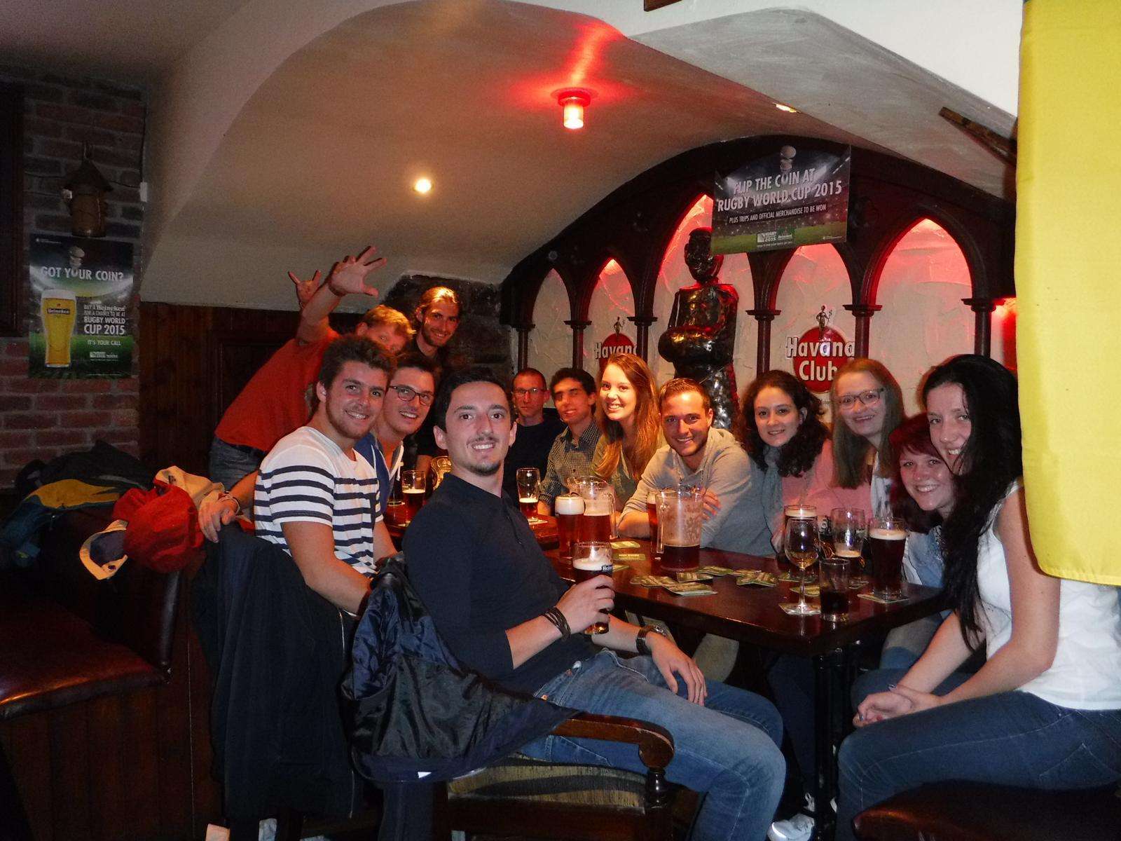 Erasmus-Runde in einem der 80 Pubs in Tralee.